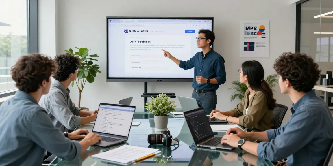 Team collaborating on the WPS Official Website interface in a modern office environment.